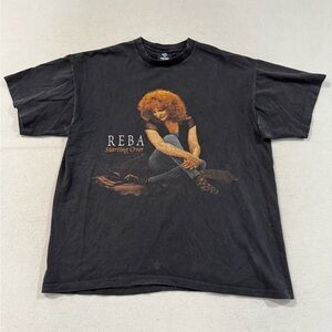 Vintage Reba Black Graphic T-Shirt